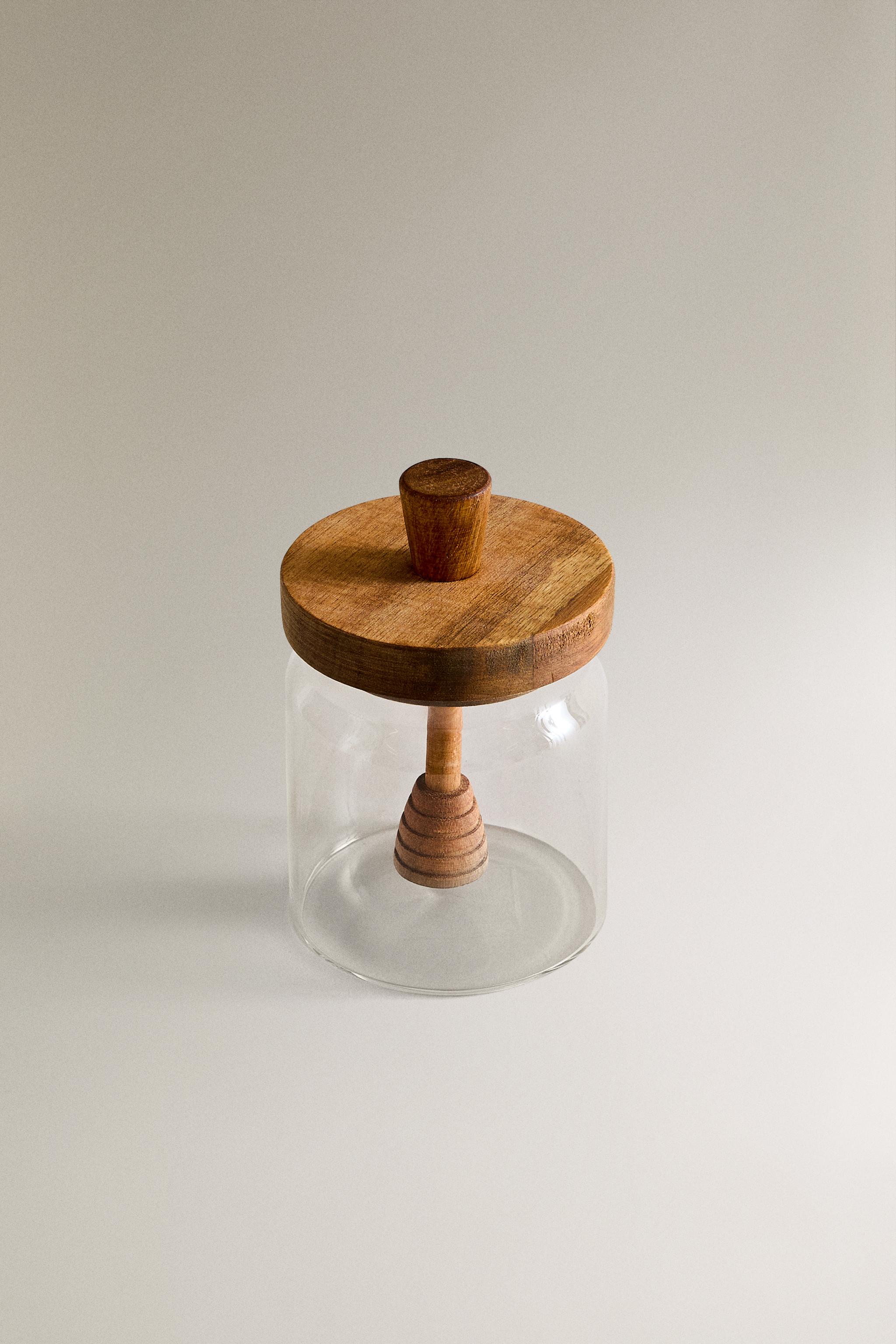 POT À MIEL BOROSILICATE BOIS